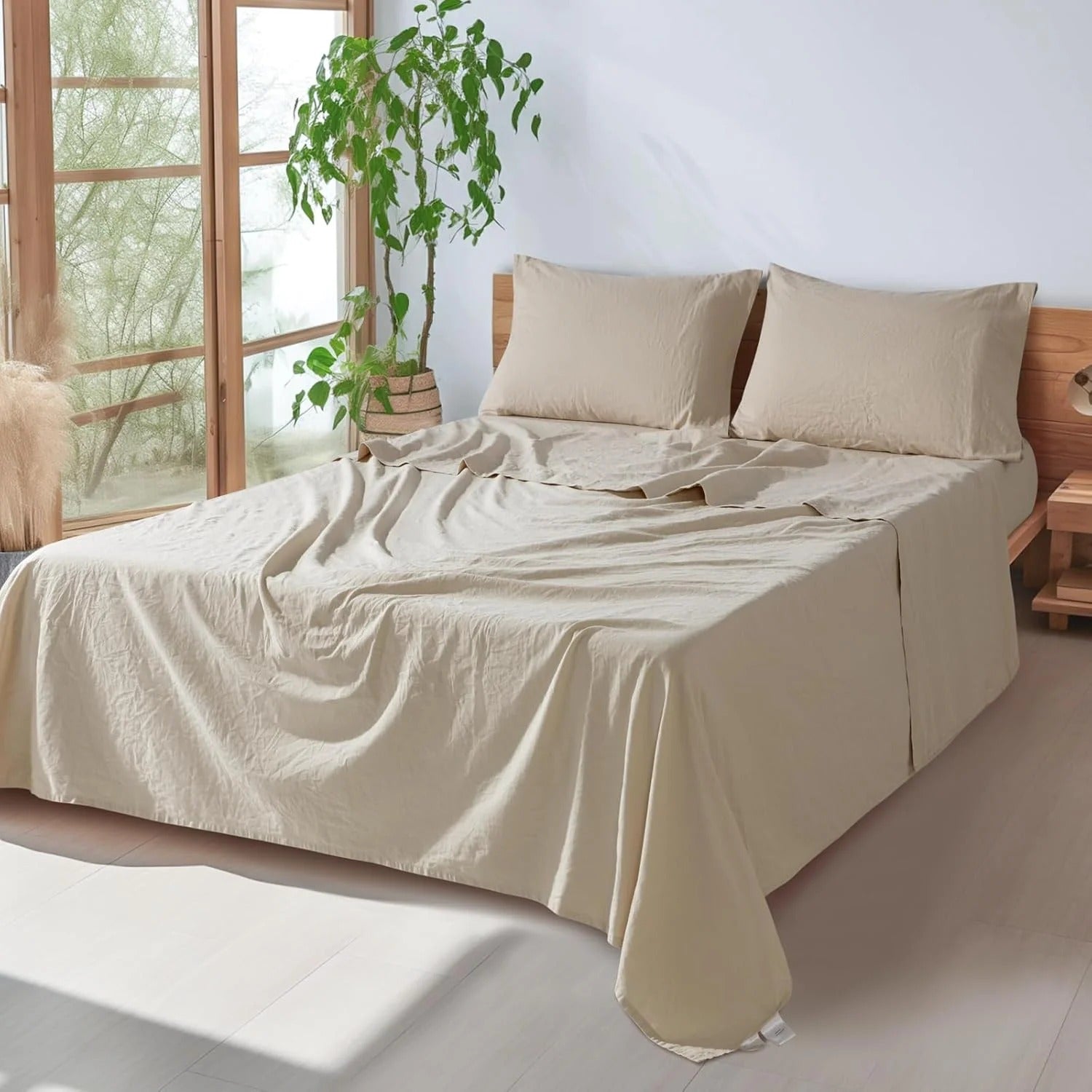 Natural European Linen Sheet